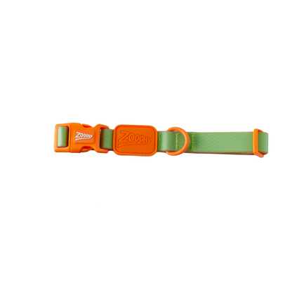 Coleira Acqua Wave Verde-Laranja Conforto e Segurança para Cães | Zooghy