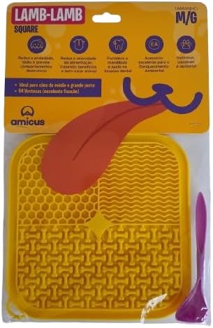 Comedouro Lento Lambe-Lambe Quadrado | Amicus