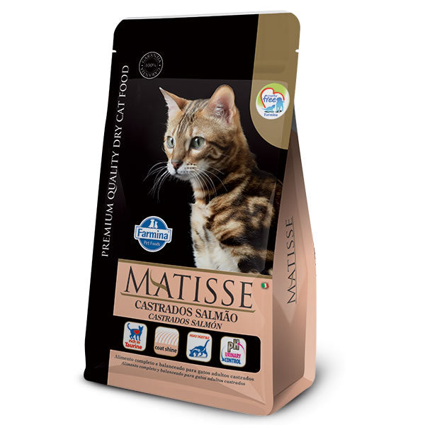 Ração Matisse Gatos Castrados Salmão | Farmina