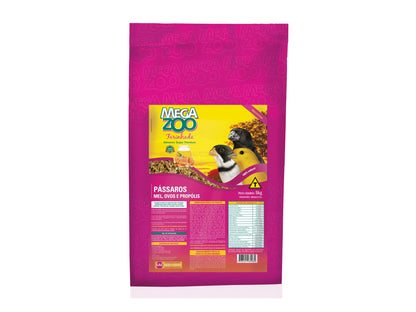 Ração Farinhada Pássaros Mel, Ovos e Própolis | Megazoo