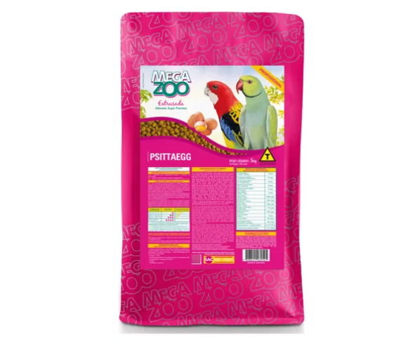 Ração Extrusada Psita Egg 5kg | Megazoo