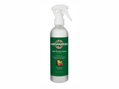 Megamazon Fast Shower Dry Bath 240ml para Cães e Gatos | Banho a Seco Eco-friendly