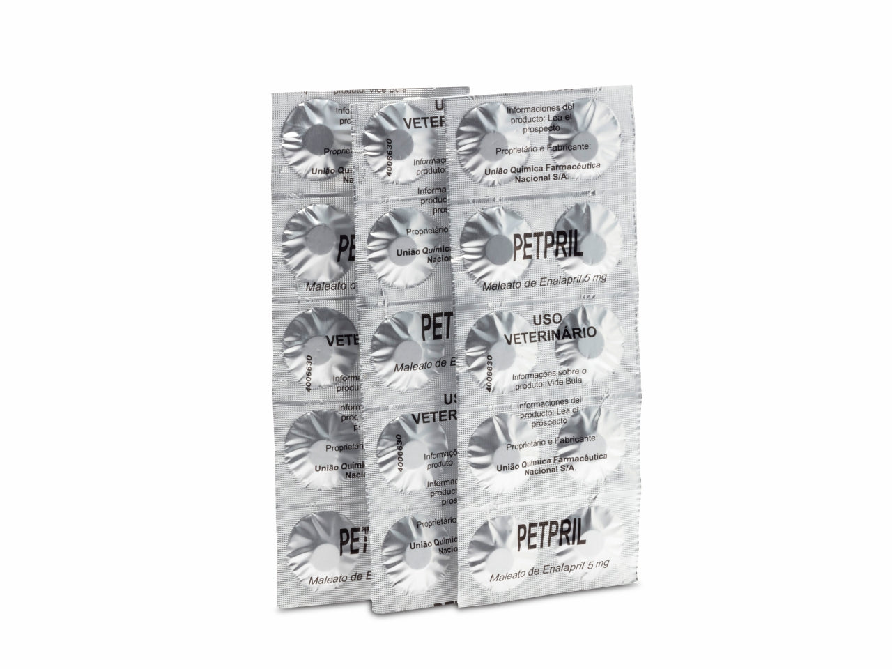 PETPRIL 5mg c/ 30 Comprimidos | Tratamento para Insuficiência Cardíaca em Cães e Gatos