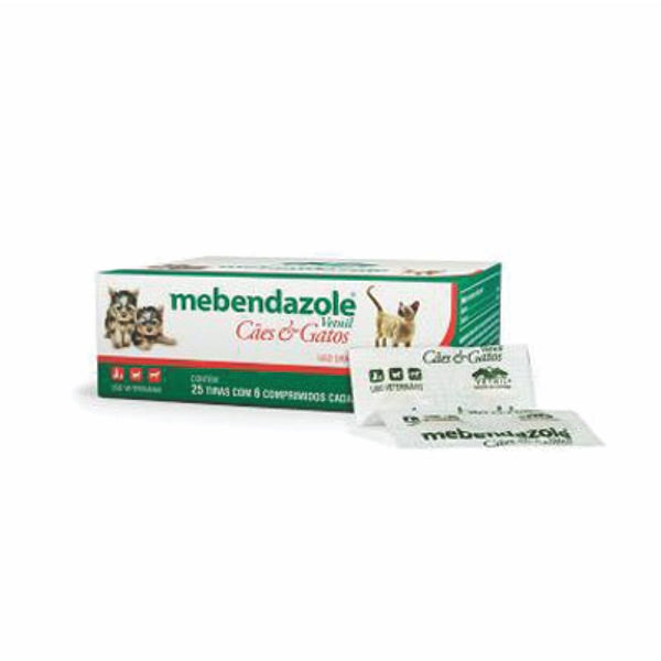 Vermífugo Mebendazole 150 Comprimidos para Cães e Gatos | Vetnil