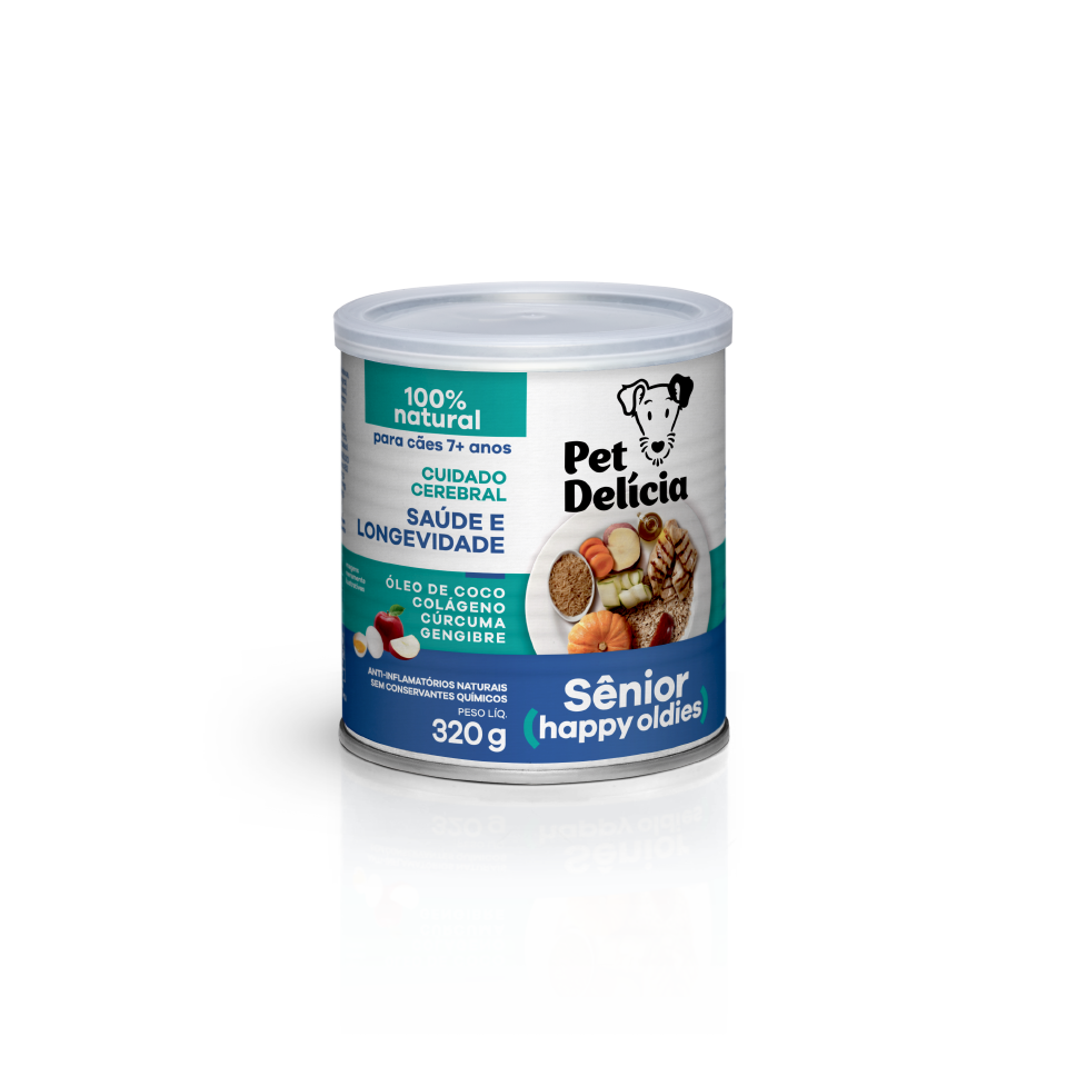 Pet Delícia Senior Dog 320g | Natural Food for Senior Dogs (+7 years)