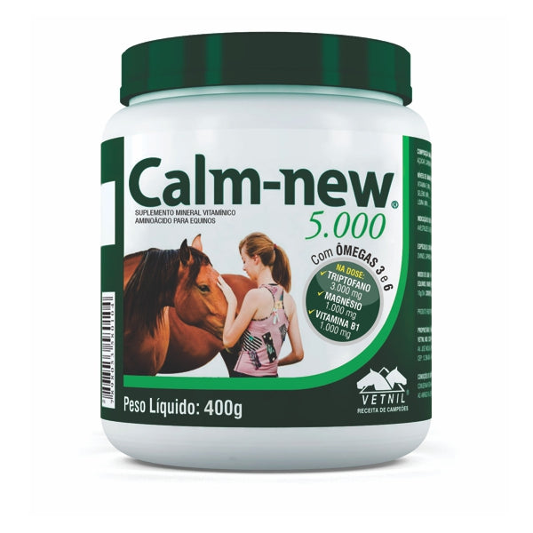 Calm-New 5000 400g | Suplemento para Equinos | Vetnil