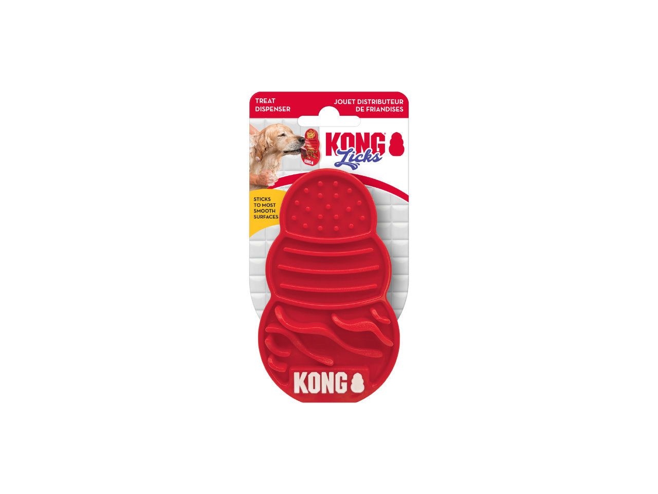Brinquedo Recheável KONG Licks | Dispenser de Petiscos para Cães