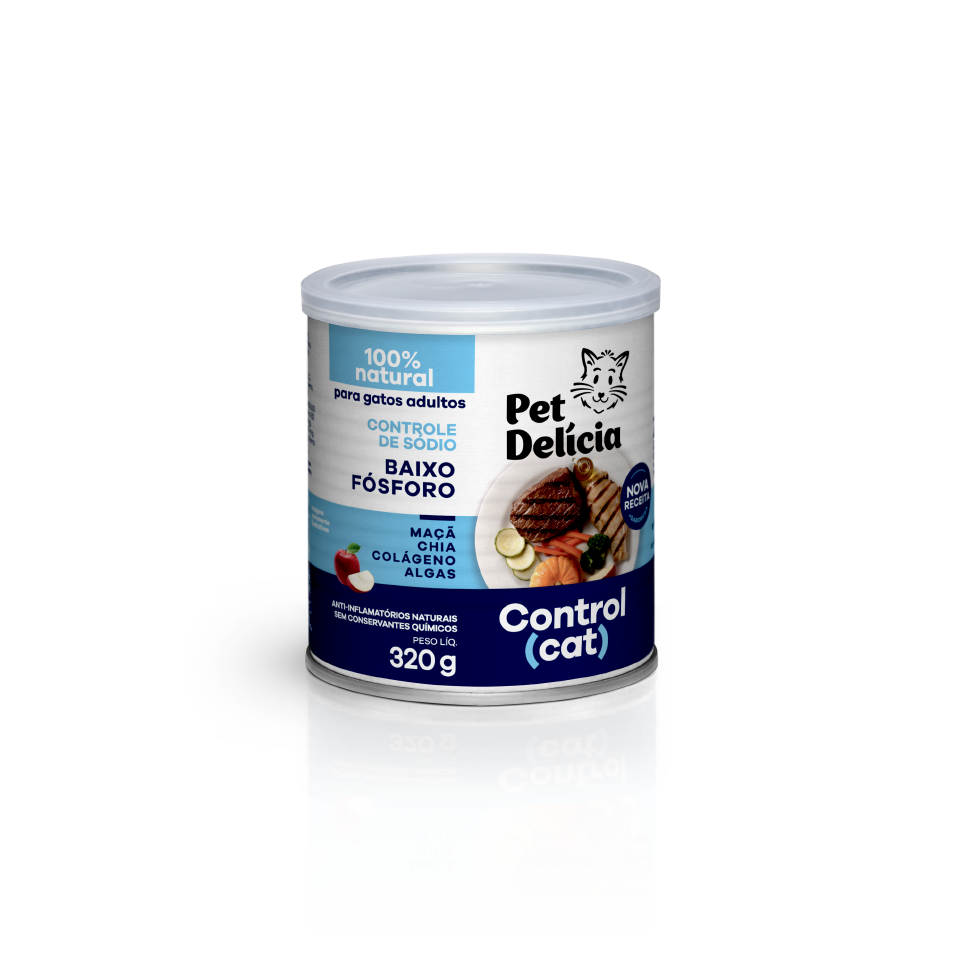 Alimentação Natural Control Cat 320g para Gatos com Controle de Fósforo |  Pet Delícia Gato