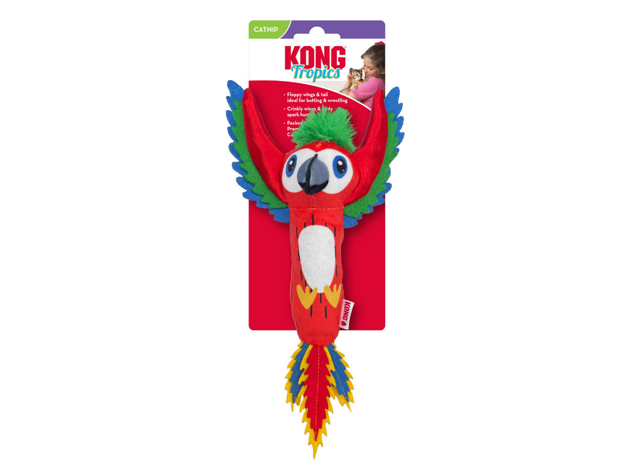 Brinquedo KONG Tropics Bird Pássaro Tropical | Gatos