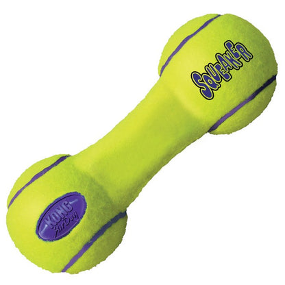 KONG AirDog Squeaker Dumbbell | Brinquedo em Formato de Halter com Apito para Cães