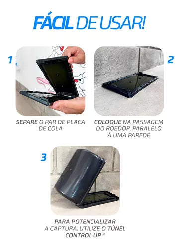 Par De Armadilha Adesiva Peg Rat Mult Atóxica | Control UP