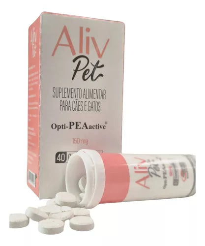 Suplemento Aliv Pet 150mg 40 Compr. para Cães e Gatos | Agener União