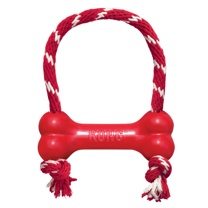 Goodie Bone c/ Corda PP Brinquedo para Cachorro | KONG