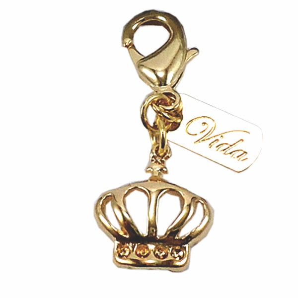 Pingente Coroa Com Chapa Vida Para Pet Pelle Pet
