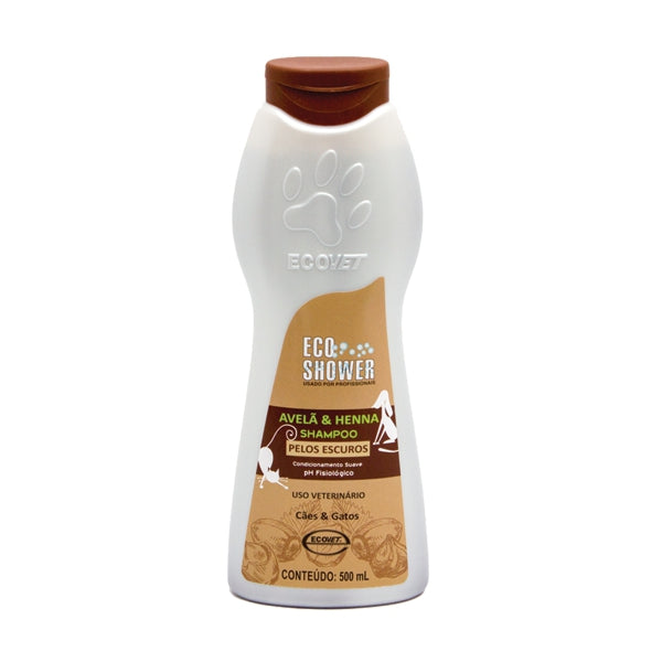 Shampoo Black Coat Avelã & Henna 300ml | Ecovet