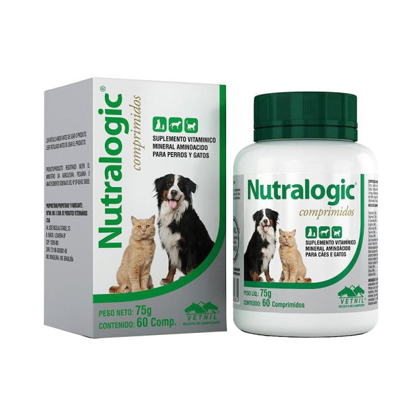 Suplemento Nutralogic Com 60 Comprimidos Para Cães E Gatos | Vetnil