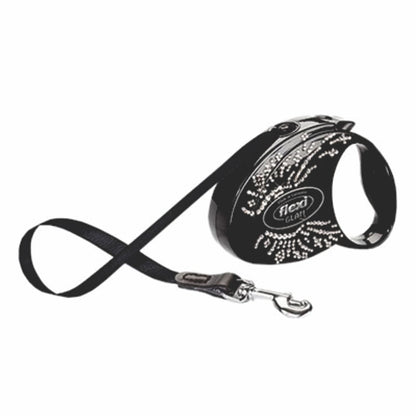 Flexi Glam Wings Retractable Dog and Cat Leash with Swarovski Crystals