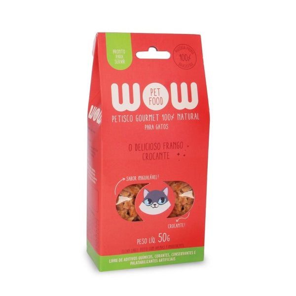 Petisco Super Premium para Gatos Sabor Frango | WOW Pet Food