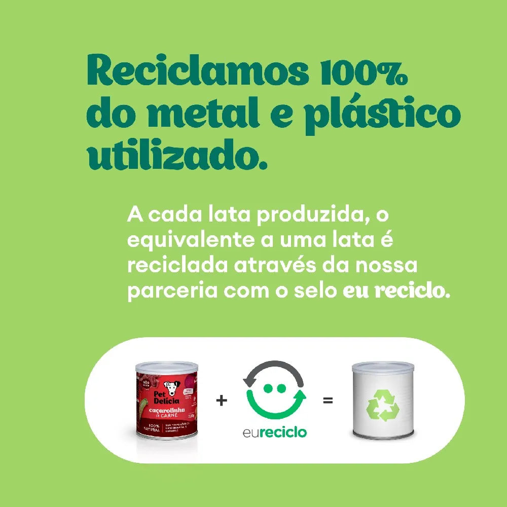 Ração Úmida Cães Panelinha de Carne 320gr | Pet Delícia