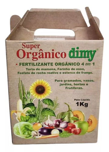Fertilizante Super Orgânico 4 Em 1 Cx 1kg | Dimy