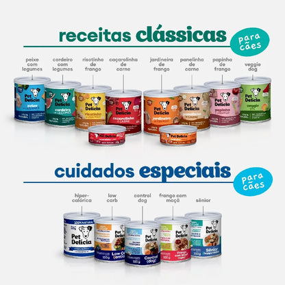 Ração Úmida Cães Panelinha de Carne 320gr | Pet Delícia