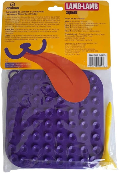 Comedouro Lento Lambe-Lambe Quadrado | Amicus