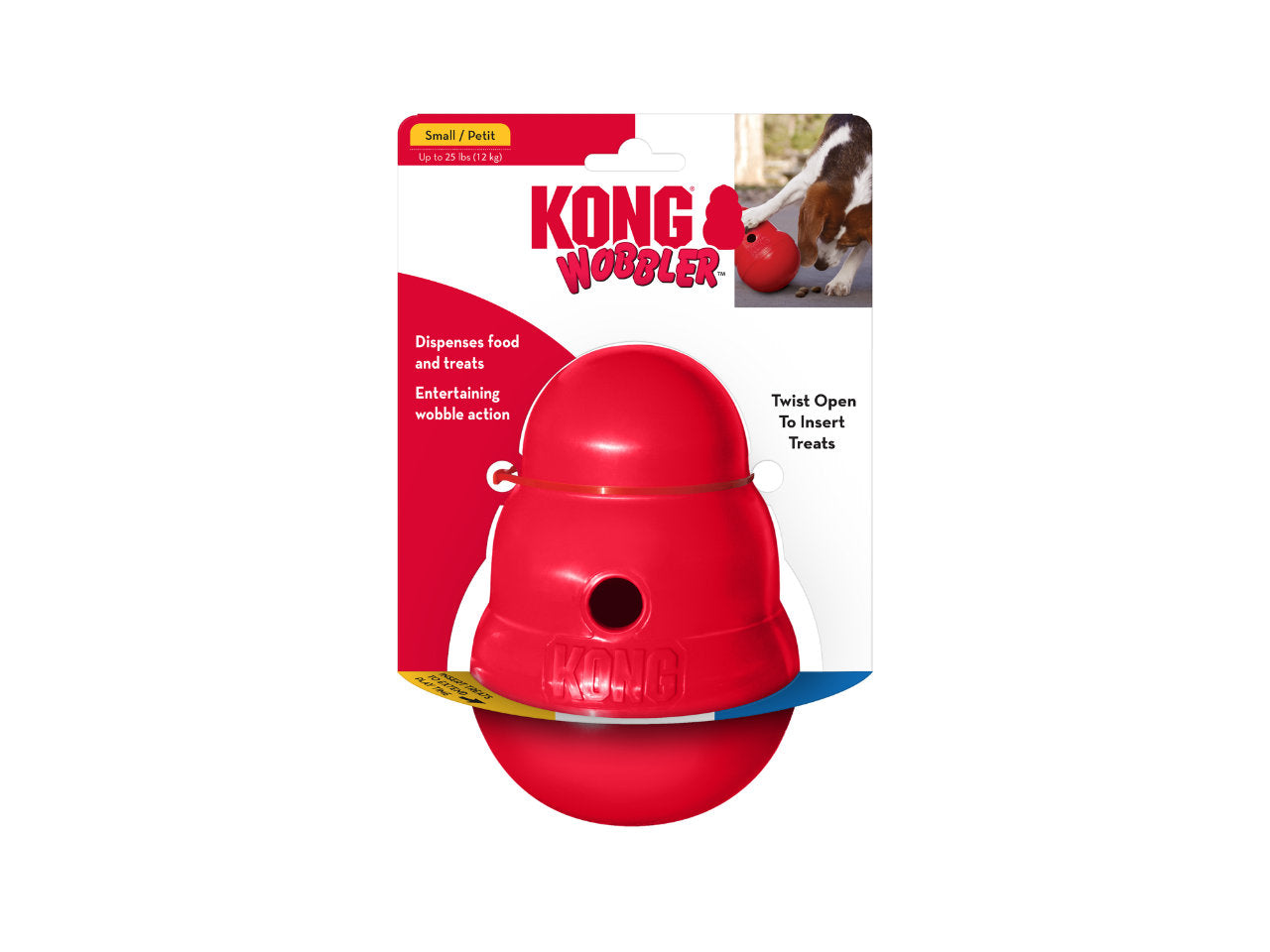 Brinquedo Dispenser de Ração KONG Wobbler | Cães P