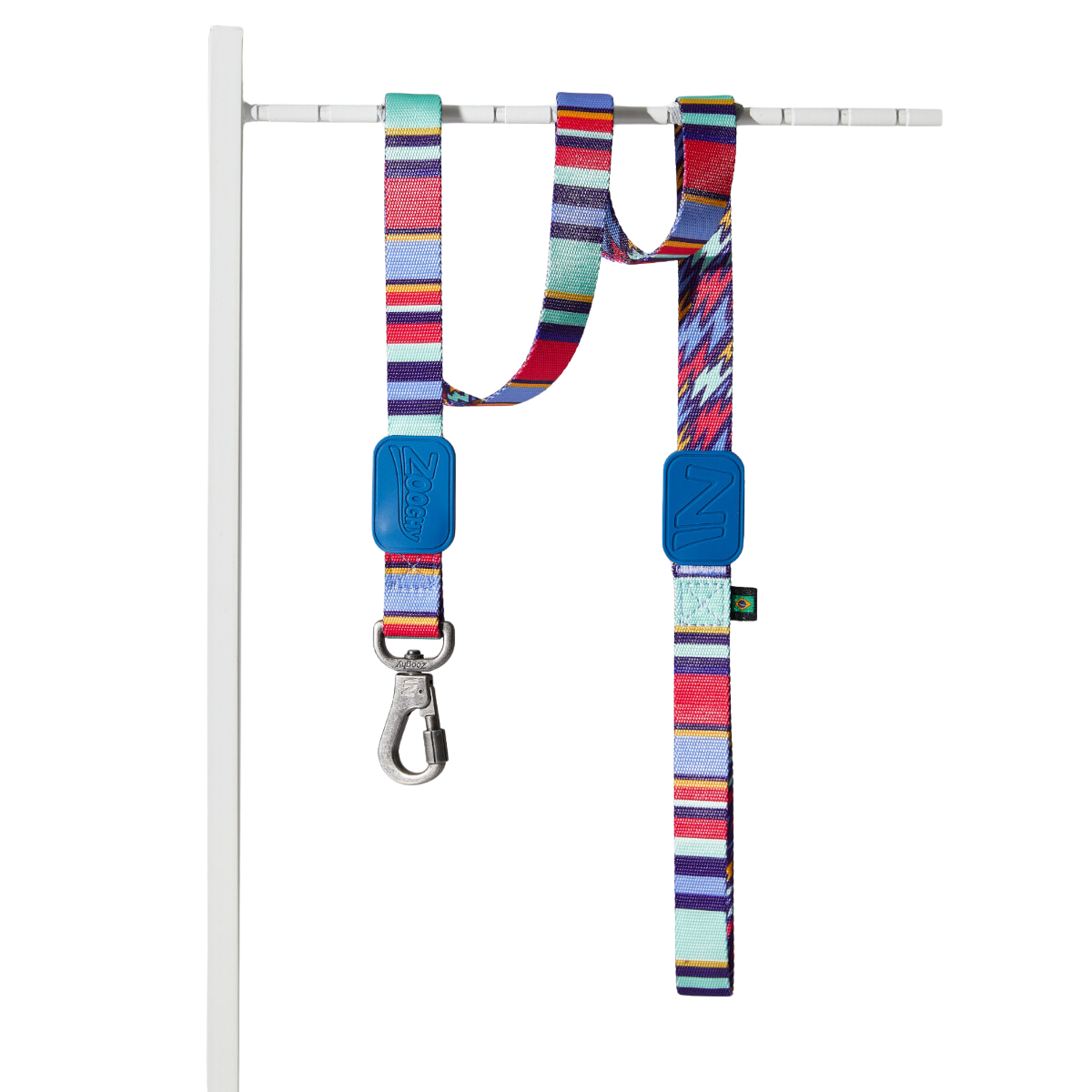 Zooghy Guide with 360° Carabiner, Blue Stripes and Rays