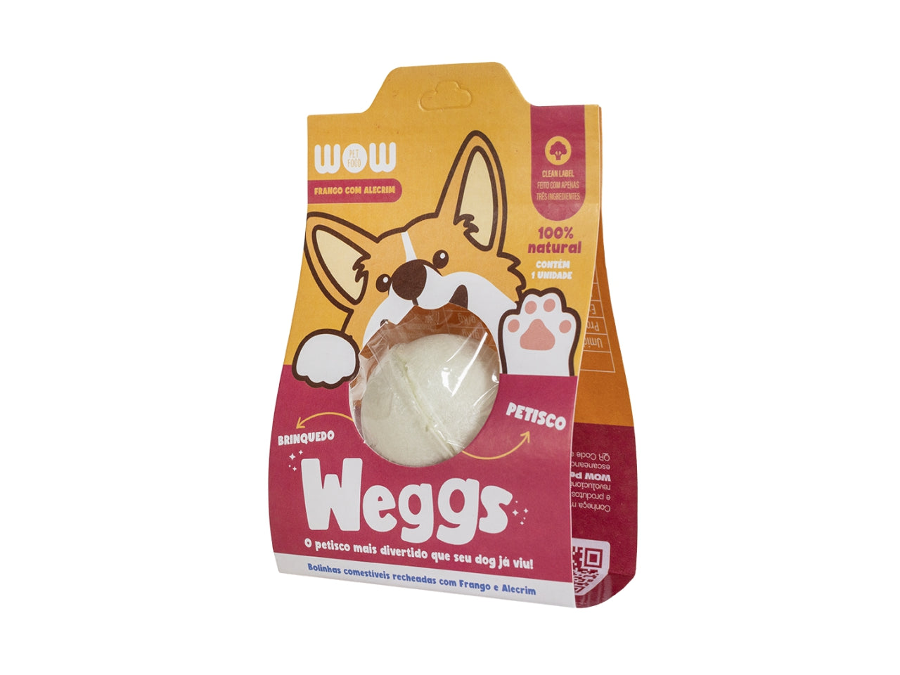 Petisco PN Weggs sabor frango com alecrim 1un | WOW Pet Food