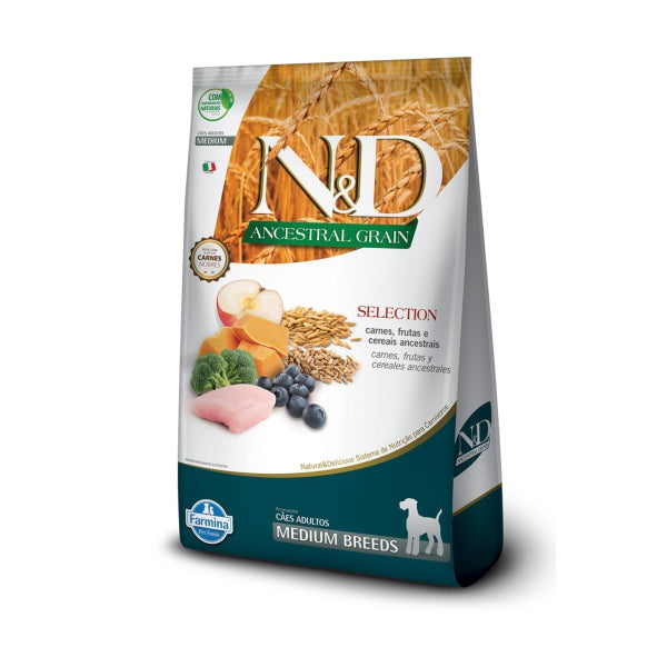 Ração N&D Ancestral Grain Medium 15kg | Ração Premium | Farmina