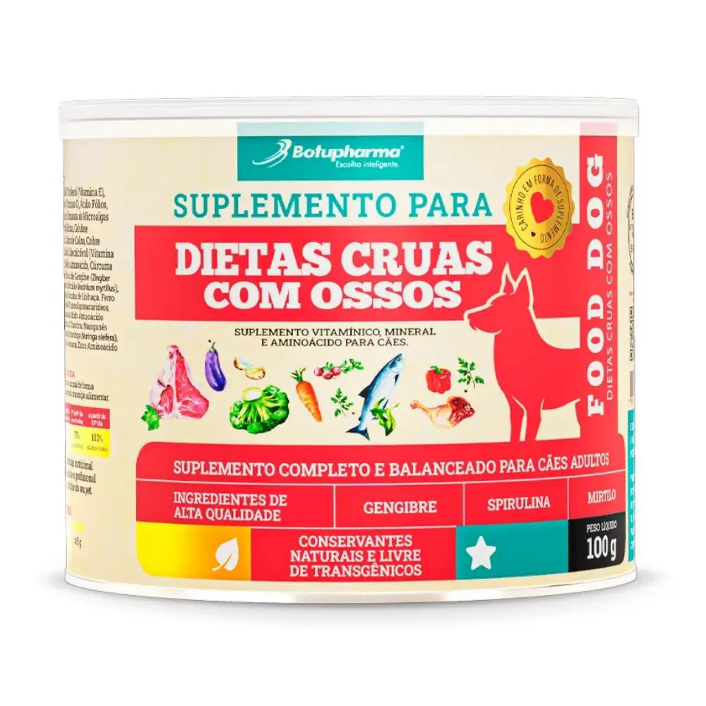 Suplemento Dietas Cruas com Ossos para Cães | Botupharma