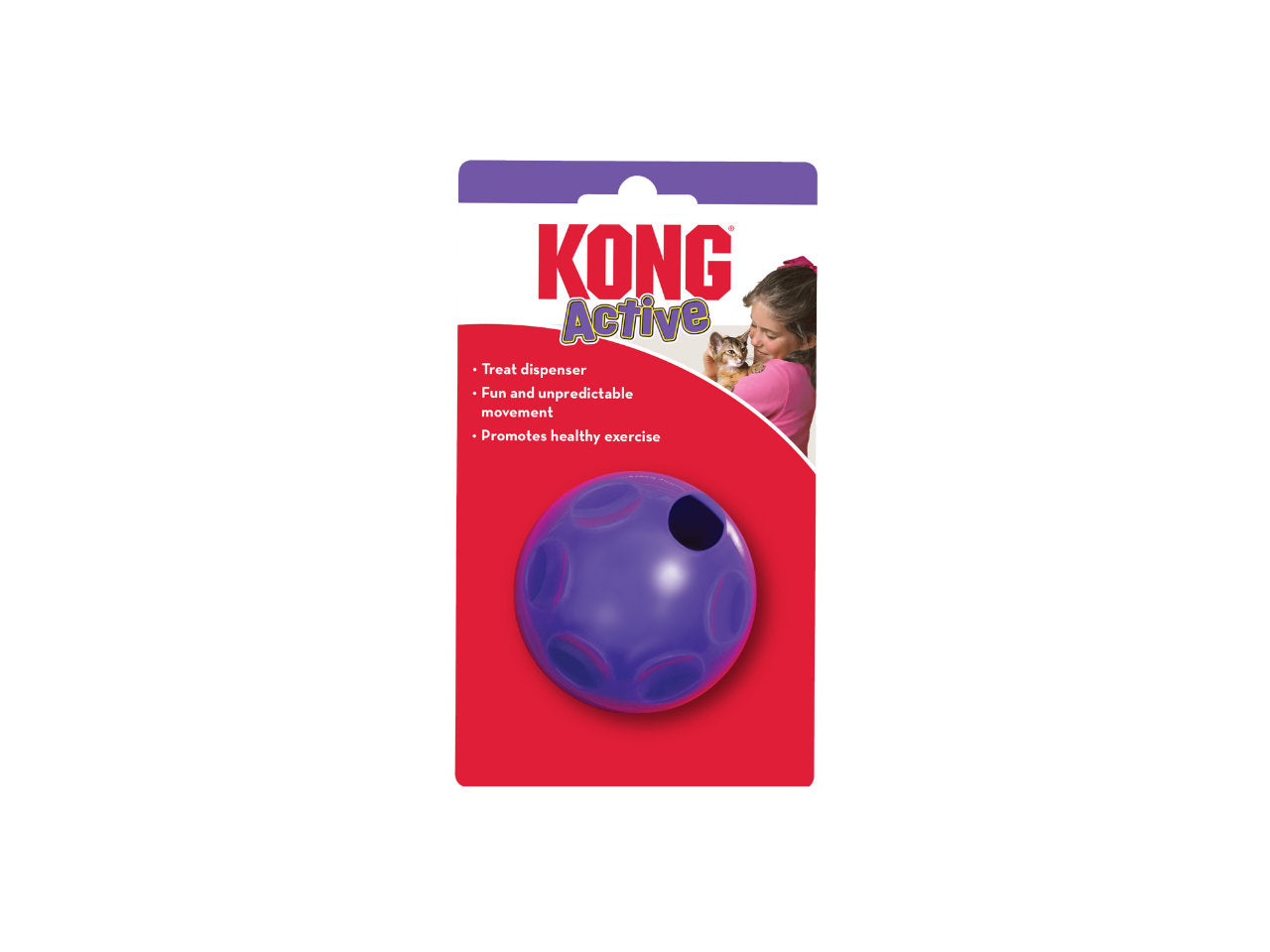 Brinquedo Dispenser de Petiscos KONG Cat Treat Ball | Gatos
