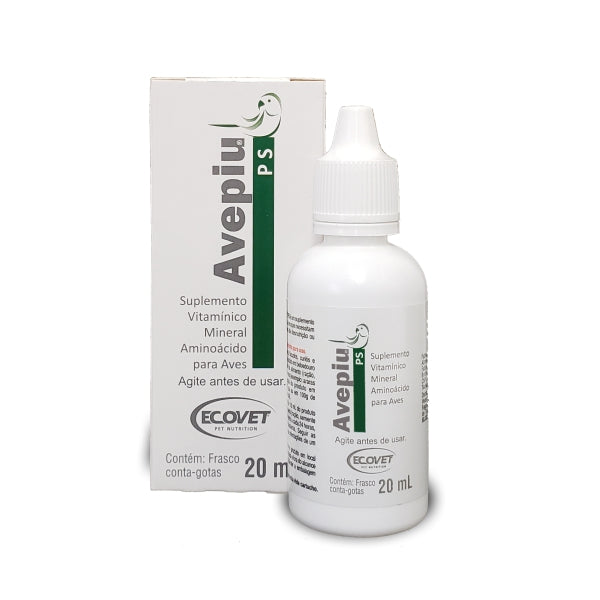 AvePiu Peito Seco Suplemento Vitamínico para Aves 20ml | Ecovet