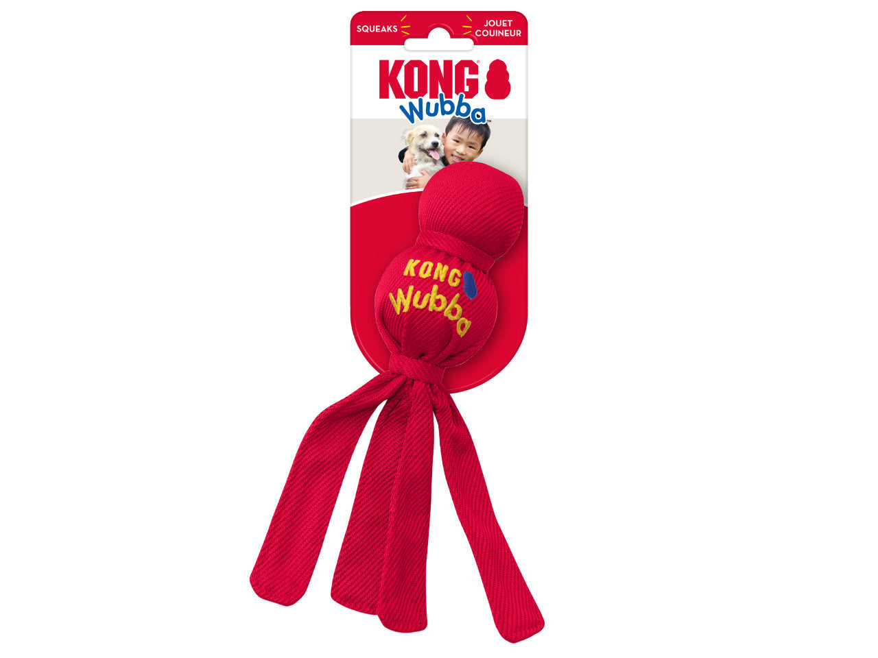 Brinquedo para Cães KONG Wubba | Interativo, Resistente e com Apito