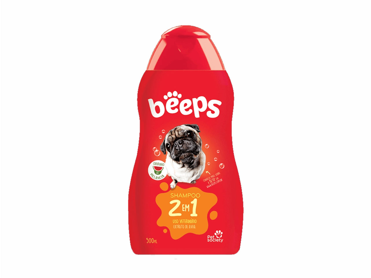 Beeps 2 in 1 Short Hair Shampoo 500ml for Dogs and Cats | Blueberry and Chamomile