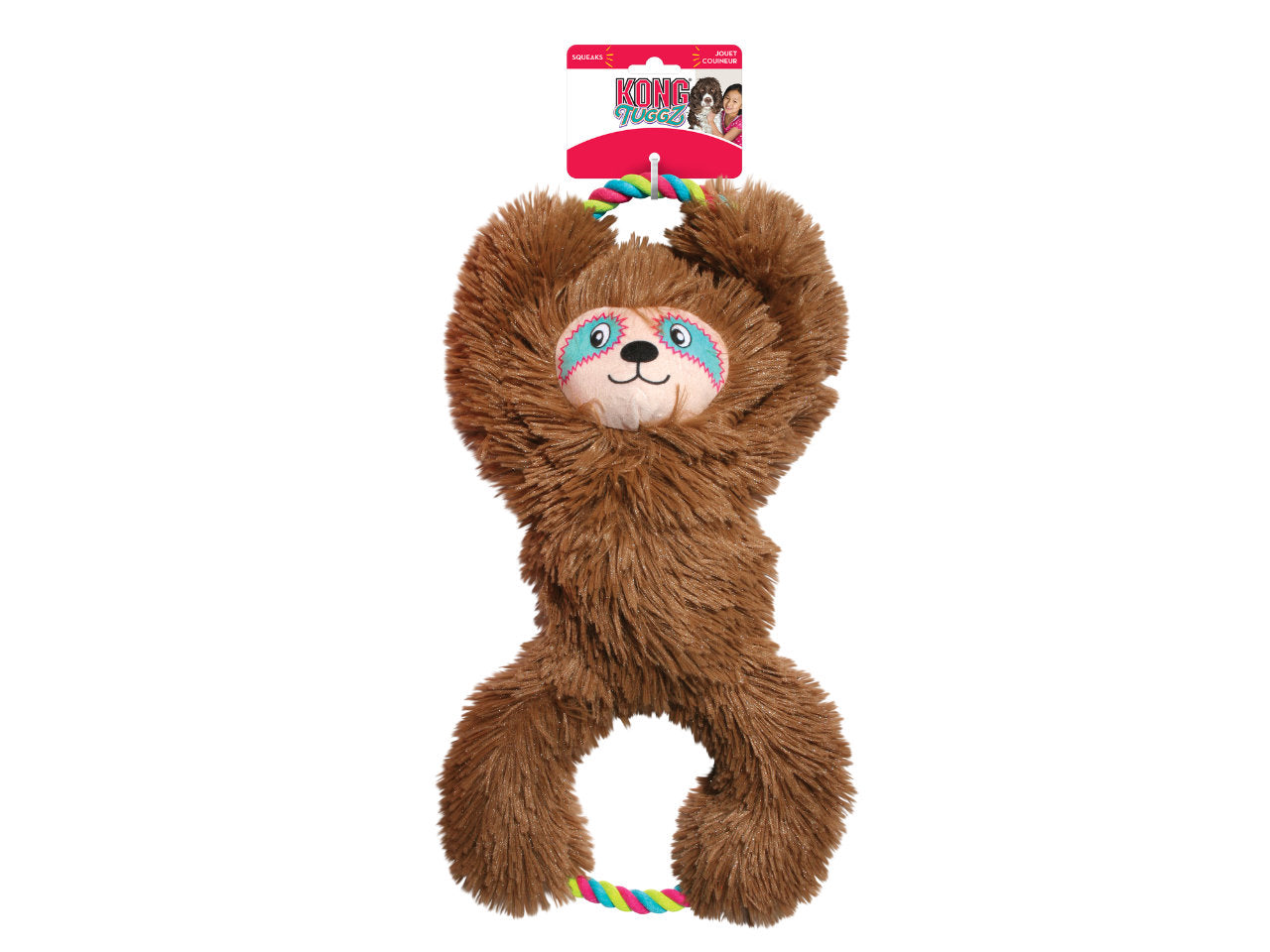 Brinquedo Pelúcia com Corda KONG Tuggz Preguiça | Cães XG