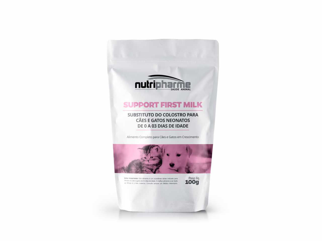 SUPPORT FIRST MILK 100G SACHE | Substituto do Colostro para Cães e Gatos Neonatos