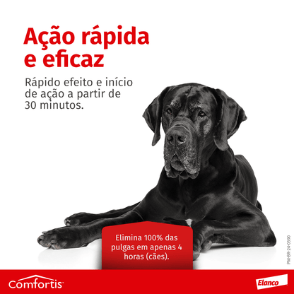 Antipulgas Comfortis 1620 mg Cães de 27 a 54kg 3 comprimido | Elanco