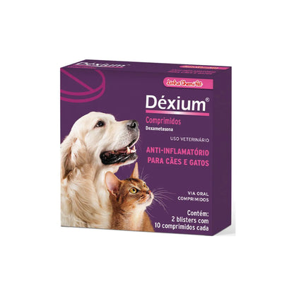 Déxium Chemitec c/ 20 Comprimidos para Cães e Gatos | Chemitec