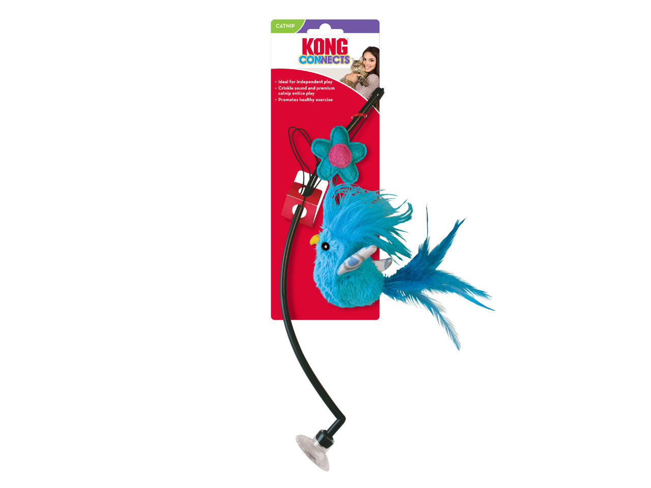 Brinquedo para Gatos KONG Connects Window Teaser de Janela