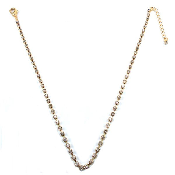 Corrente Lisa De Strass Cristal Para Pet Pelle Pet