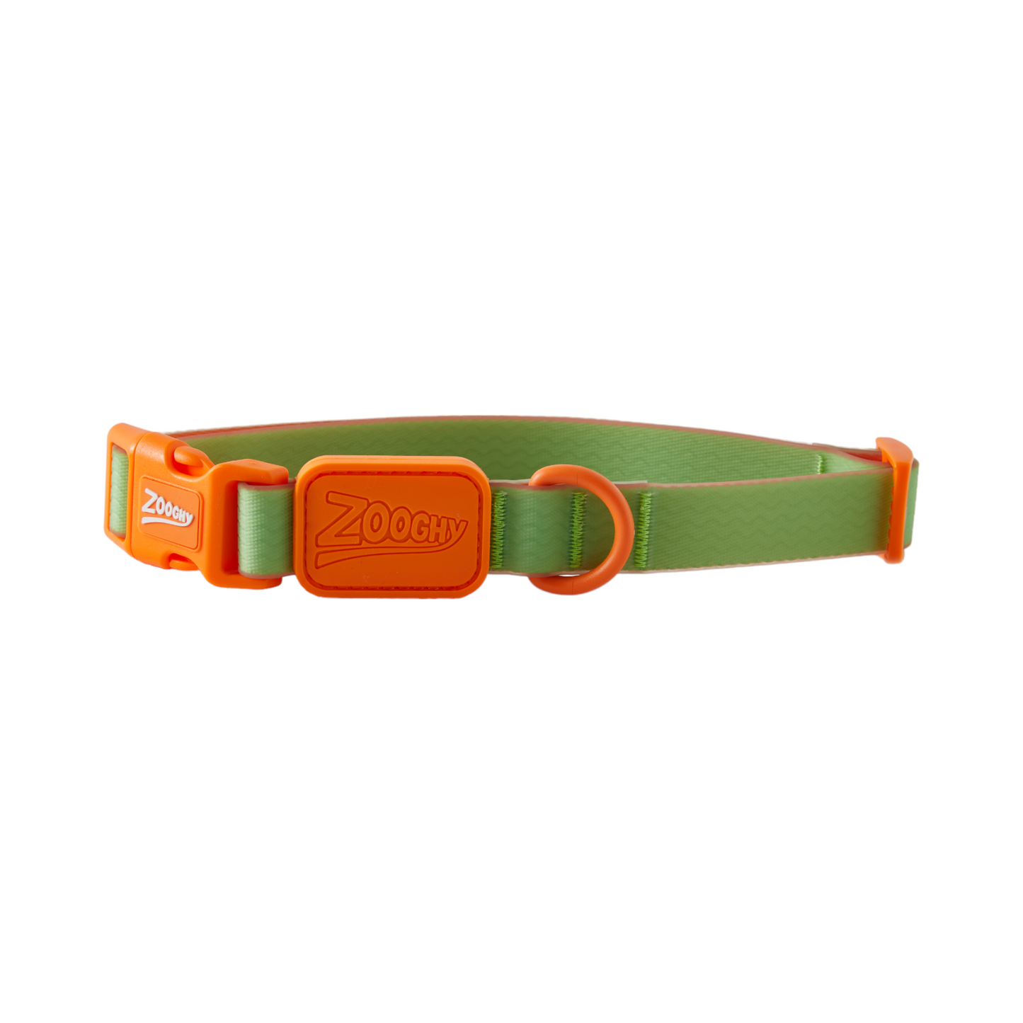 Coleira Acqua Wave Verde-Laranja Conforto e Segurança para Cães | Zooghy
