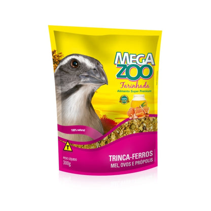 Ração Farinhada Mel, Ovos e Própolis para Trinca Ferros | Megazoo