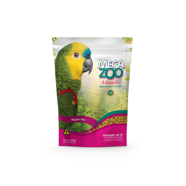Ração Extrusada 600g Papagaios Large (AM16) | Megazoo
