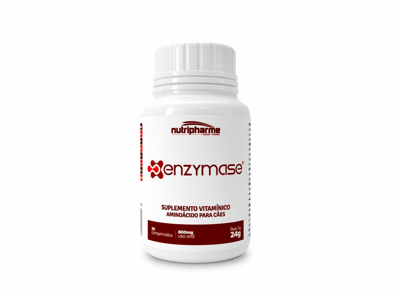 ENZYMASE 30 comprimidos Suplemento Vitamínico Aminoácido para Cães | Nutripharme