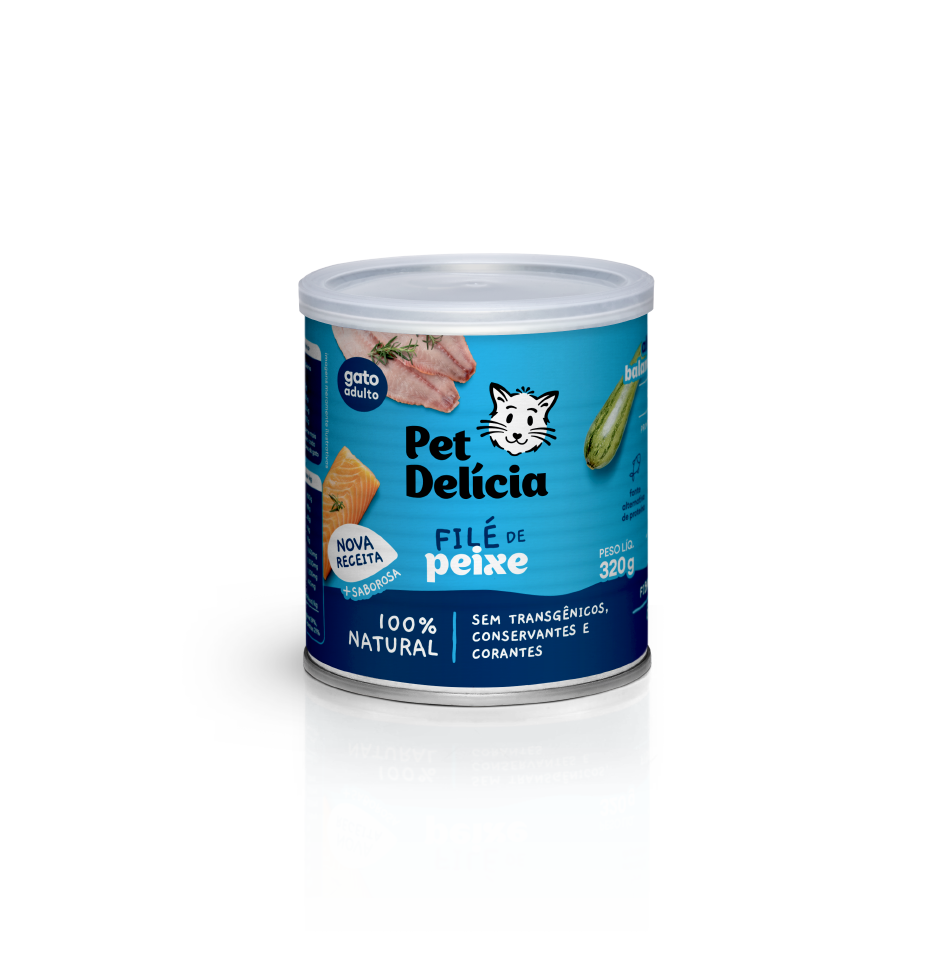 Pet Delícia Cat Chicken with Papaya 320g | Natural Food for Cats with Papaya and Omegas