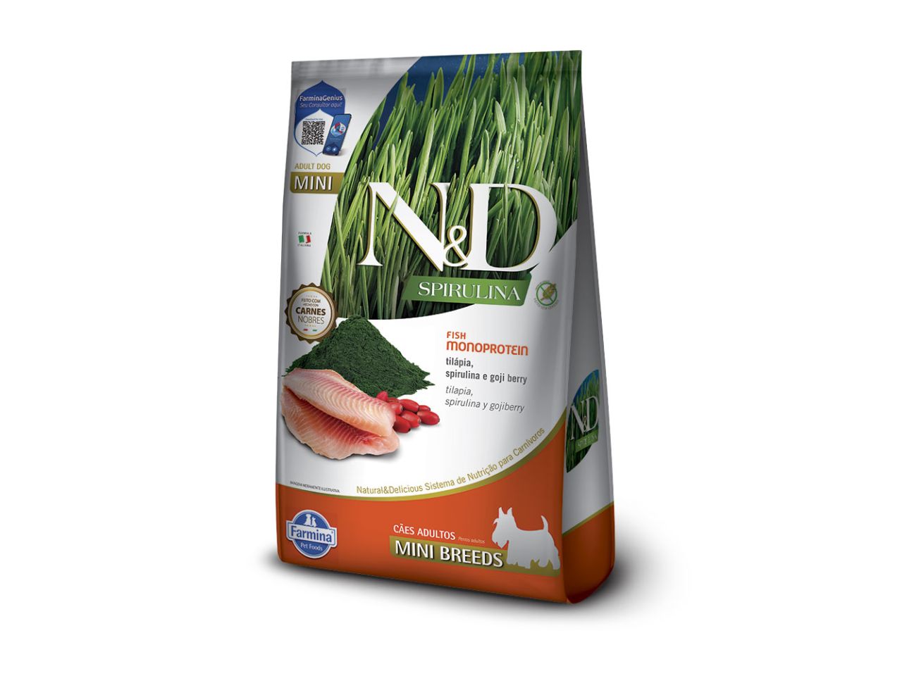 ND Spirulina Food for Adult Dogs Mini Tilapia