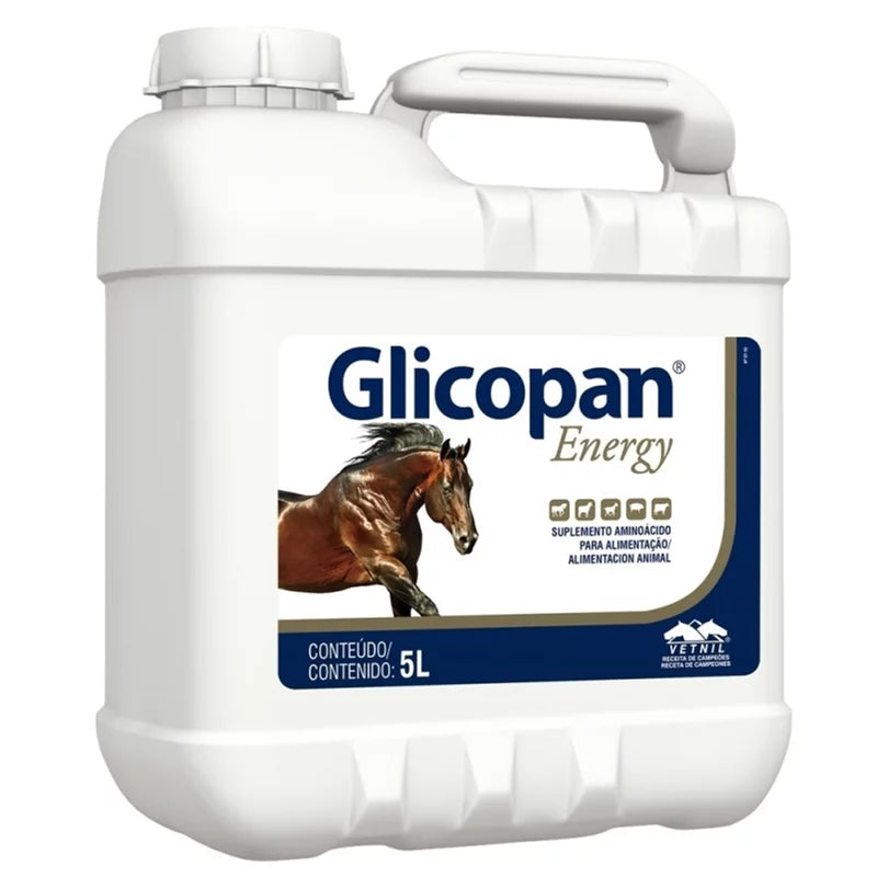 Glicopan Energy 5L | Aminoácidos e Energia para Equinos | Vetnil
