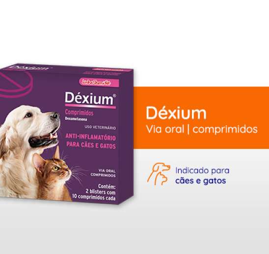 Déxium Chemitec c/ 20 Comprimidos para Cães e Gatos | Chemitec